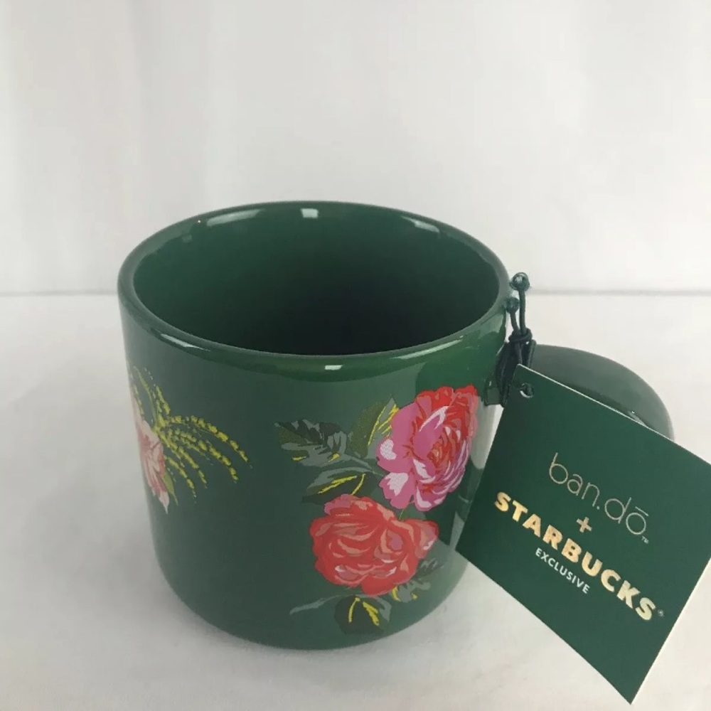 Starbucks Bando Ceramic Coffee Mug Floral 12oz